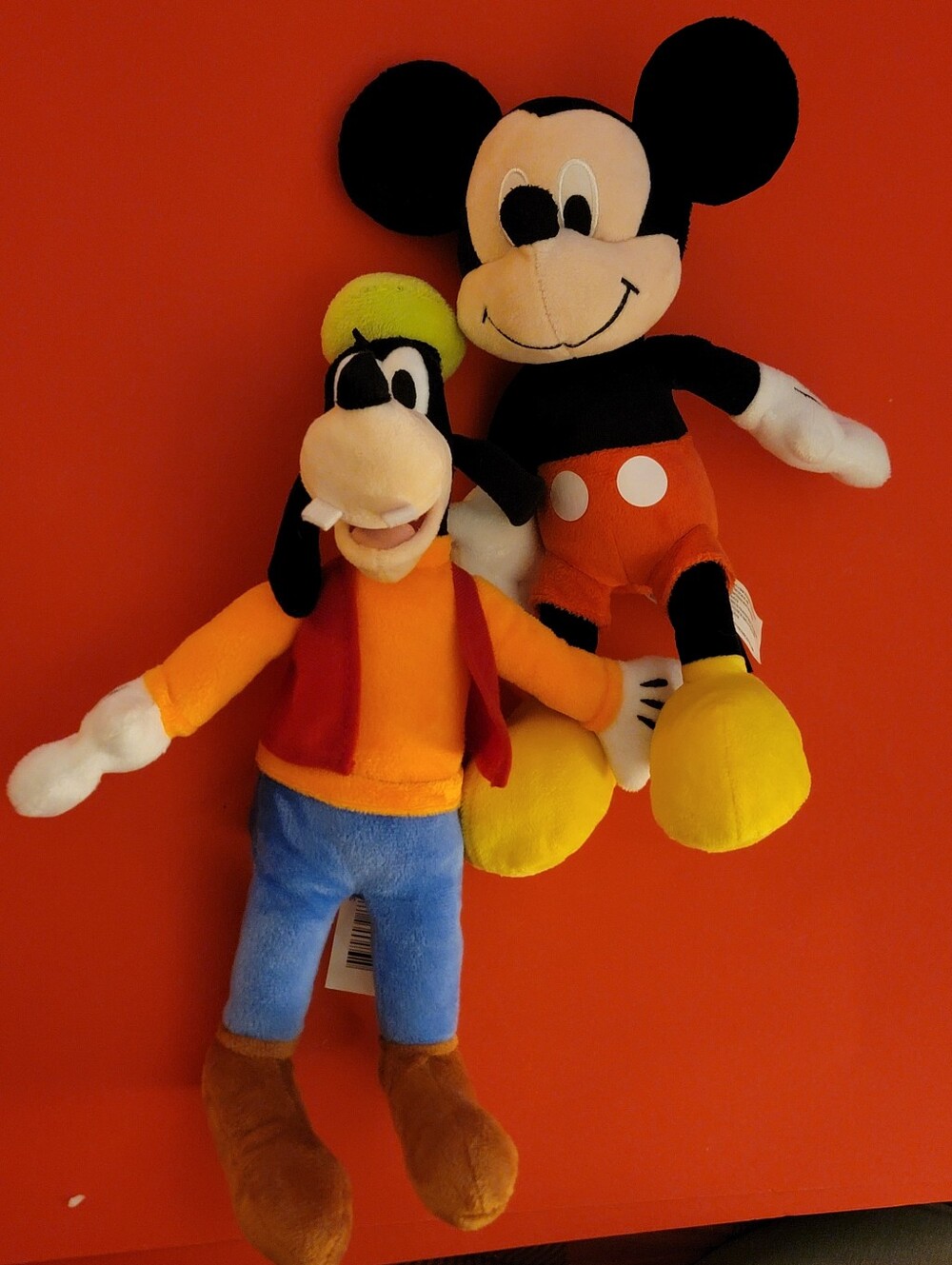Disney Mickey Mouse And Goofy Plush Set-Excellent Condition